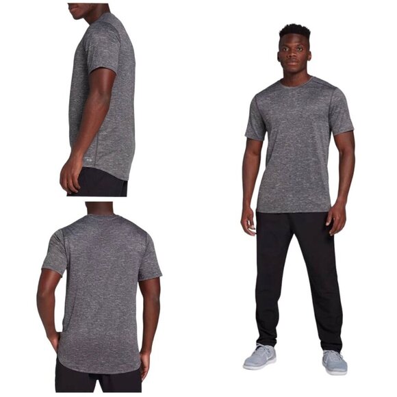 DSG Mens‎ Size M Pure Black White Wicking Static Texture Performance T-Shirt - Picture 2 of 5